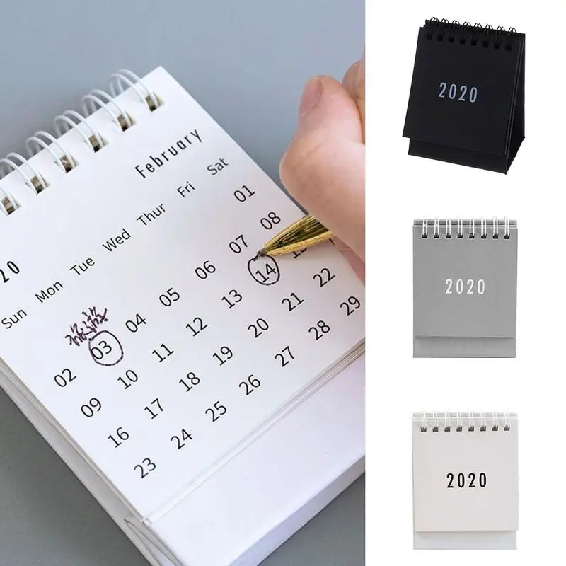 1 шт., простой, небольшой настольный календарь, простая, ежедневник, настольный календарь, офисные принадлежности,, календари, канцелярские принадлежности