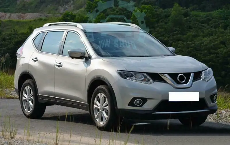 ABS+ Хром Передняя сетка решетка отверстие для камеры Отсутствует ремонт для Nissan X-Trail 14-16