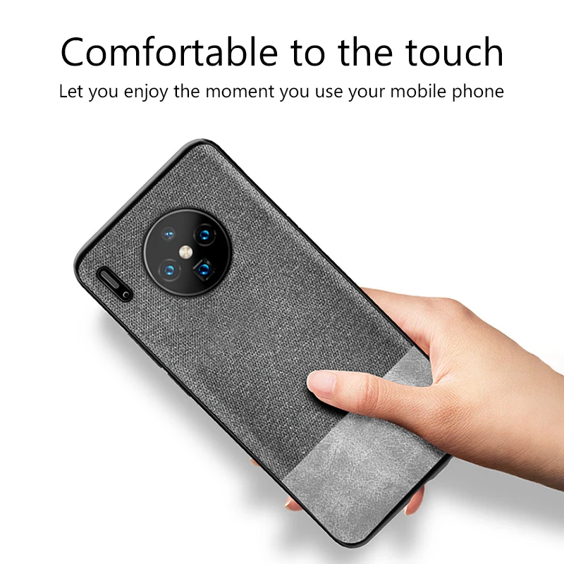 Чехол для Huawei Mate 30 Pro противоударный чехол задней панели тканевый силиконовый с