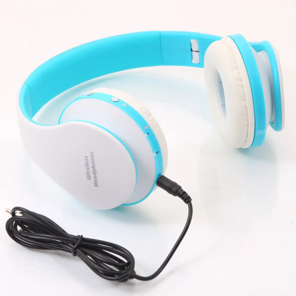 New Foldable Wireless Bluetooth Headphone Stereo Sports Earphone Headset with Mic for iPhone iPad PC