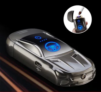 

Multifunction USB Electronic Recharge Car Shape Double Arc Colorful Cool Technology Cigarette Accessories For Man Gift