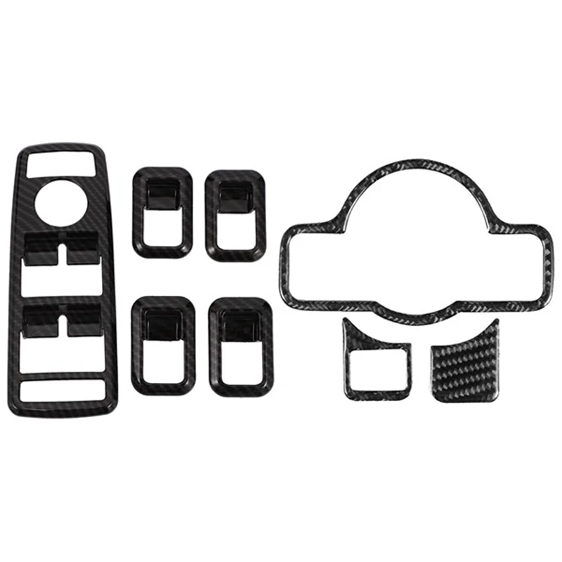 

Car Interior Decor Door Window Switch Cover Trims with Headlight Frame Cover