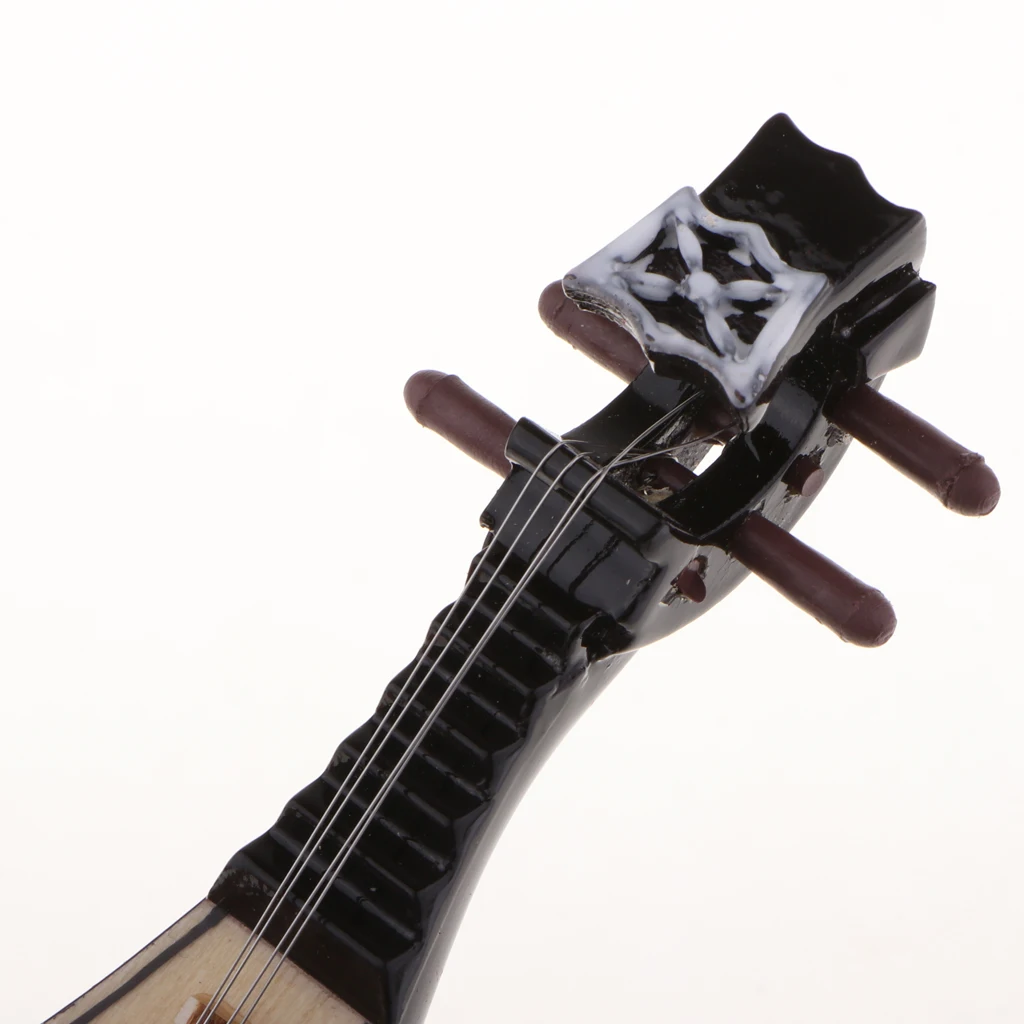 Миниатюрные деревянные струны Pipa китайские lute Модель w/стенд музыкальный инструмент