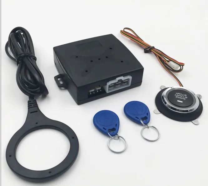

2020 12V Stop Button Engine Push Start Button Car Alarm System RFID Hidden Lock Keyless System Button Tactile Buttons