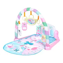 Детская педаль пианино детский коврик стойка для фитнеса музыкальное одеяло новорожденный многофункциональный музыкальный коврик игрушка Детский Светильник музыкальный коврик игрушка