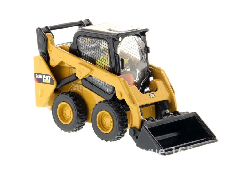 DM стиль Картер Инженерная модель автомобиля CAT 1: 50 242d модель колесного погрузчика металлический автомобиль 85525