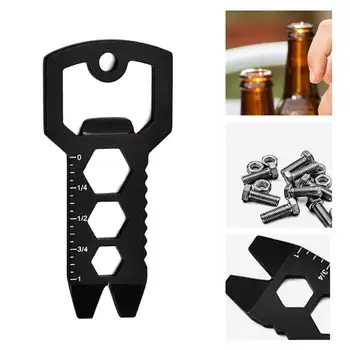 

Outdoor Multi-functional EDC Tool Keychain Bottle Opener Crowbar Wrench Screwdriver Gadgets Portable Survival Gear Tool Dropship
