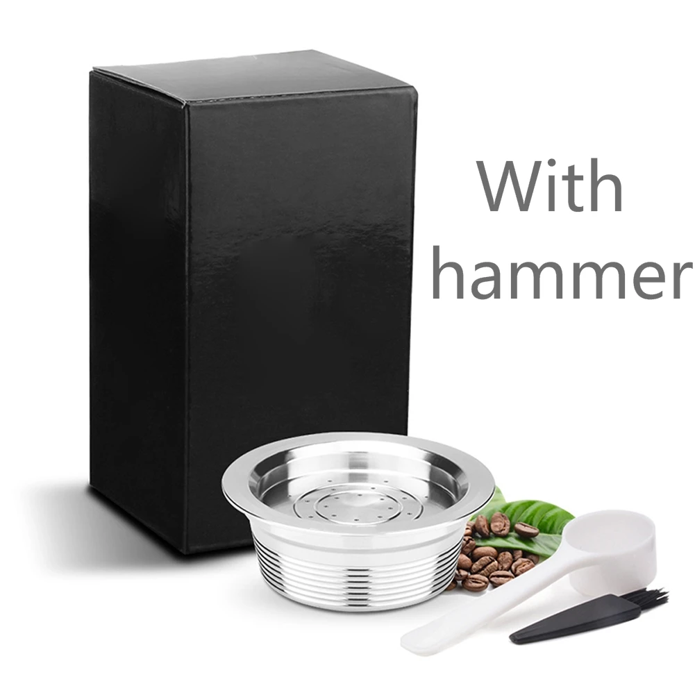 with hammer Аксессуары для дома и кухни, чашка для кафе, кофейная чашка из нержавеющей стали, многоразовая кофейная капсула, чашка для кухни LAVAZZA A MODO MIO JOLIE - Цвет: with hammer