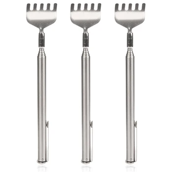 

Back Scratcher Massage Tools Stainless Steel Telescopic Portable Extendable Handy Pocket Clip Back Scratcher Massage Relaxation