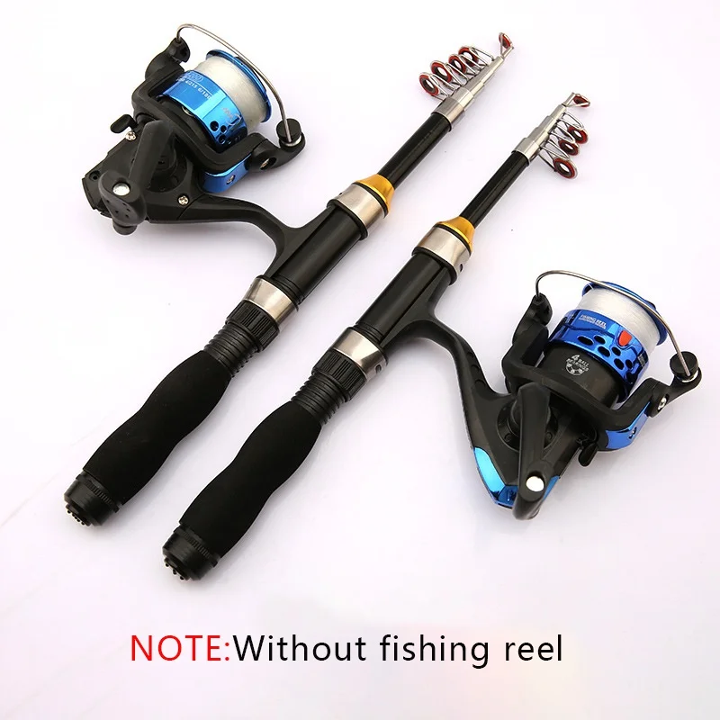 new Portable Telescopic Fishing Rod Glass Fiber Fishing Pole Travel Sea Fishing Spinning Lighweight Rod 1/1.2/1.5/1.7/1.9M