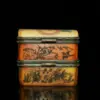 Rare Small Unique Vintage Antique Camel Bone Plum Trinket Jewelry Box 1