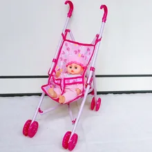 Детская складная тележка для малышей, Детская кукла, игровой домик, детские игрушки с куклой, Прямая от производителя, горячая распродажа