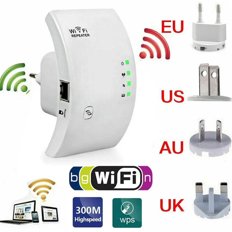 

2.4G Wireless WIFI Repeater 300Mbps Wifi Extender Long Range Wifi Signal Amplifier Wi-fi Booster Access Point Wlan Repeater