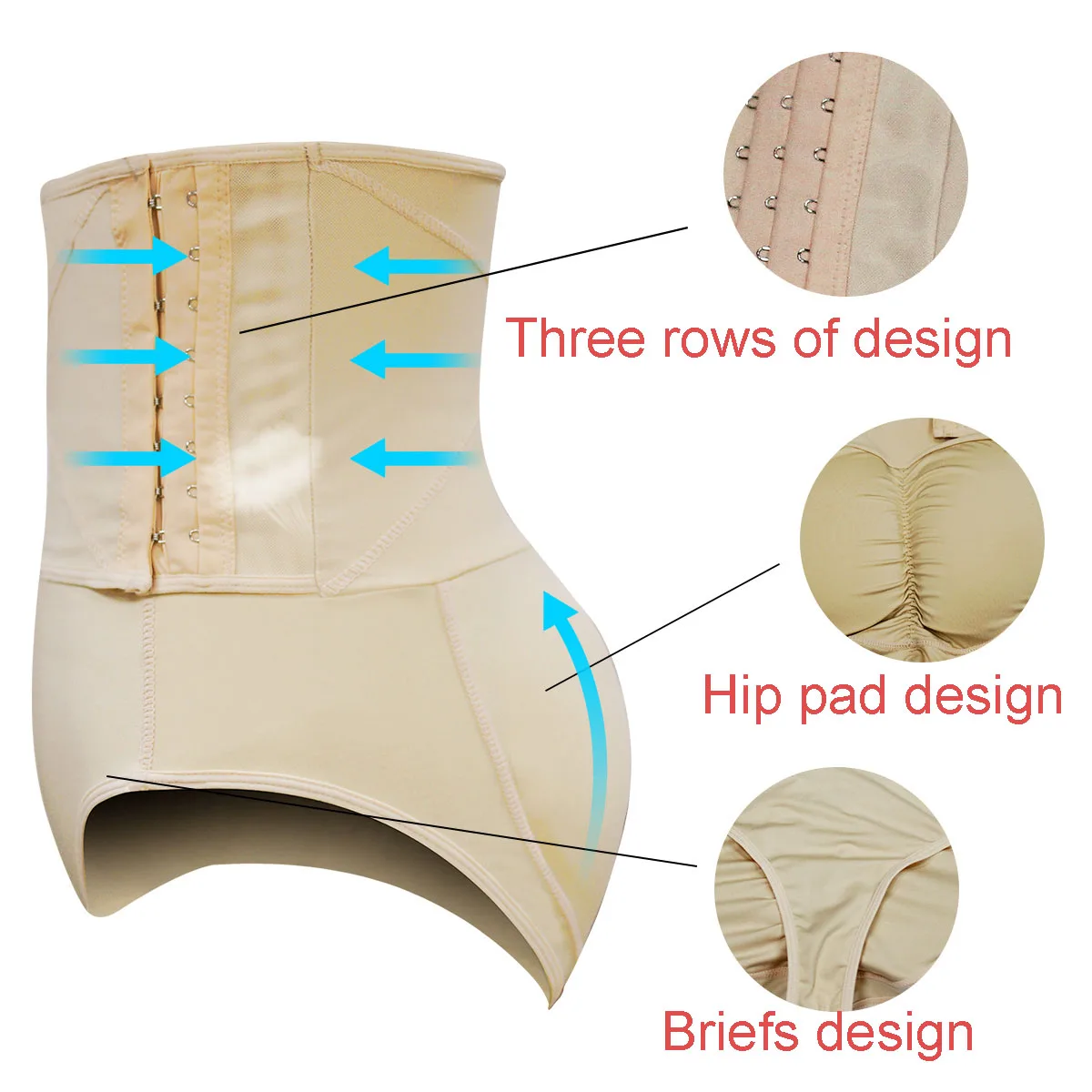 

ButtLifer Fake High Waist Stomach Slimming Butt EnHancer Hip shapewear butt lifter tummy control Underswear pluse size women