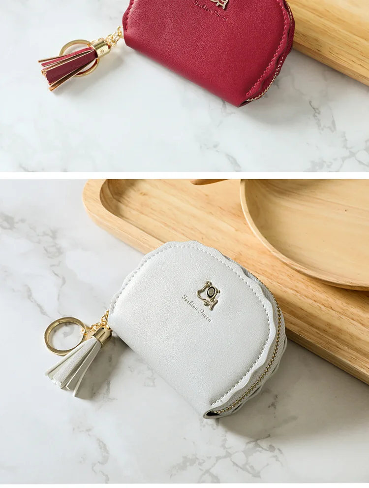 New Style Organ Wallet Women's Korean-style Cute Students Tassels Wallet Hipster Mini Card Bit More Wallet
