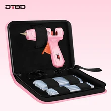 Pistola de cola quente dtbd, 100w, 280w, com 11*100mm, conjunto de pistolas mini industriais, ferramenta de temperatura de calor elétrico