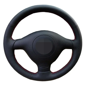 

Black Steering Wheel Cover Artificial Leather For Volkswagen VW Golf 4 Passat B5 1996-2003 Seat Leon 1999-2004 Polo 1999-2002