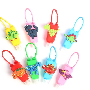 

Dinosaur Silicone Hand Sanitizer Holder Portable Gel Holder Disposable No Clean Soap Dispenser Hand Gel Holder for Kids