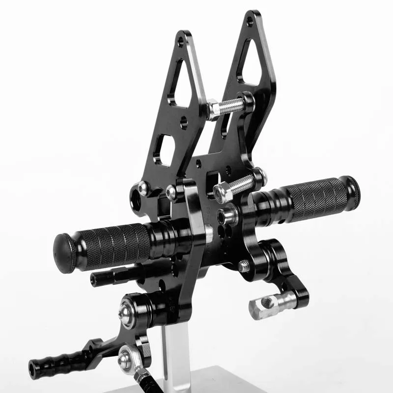 SMOK педаль мотоцикла для Kawasaki NINJA 250R/EX250 2008 2009 2010 2011 2012 Алюминиевый сплав Rearset подножки черный - Цвет: Черный