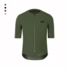 SPEXCEL 2021 New Coldback Fabric UPF 50+ Pro Aero Short sleeve cycling Jerseys Seamless No collar design zipper pocket green 1