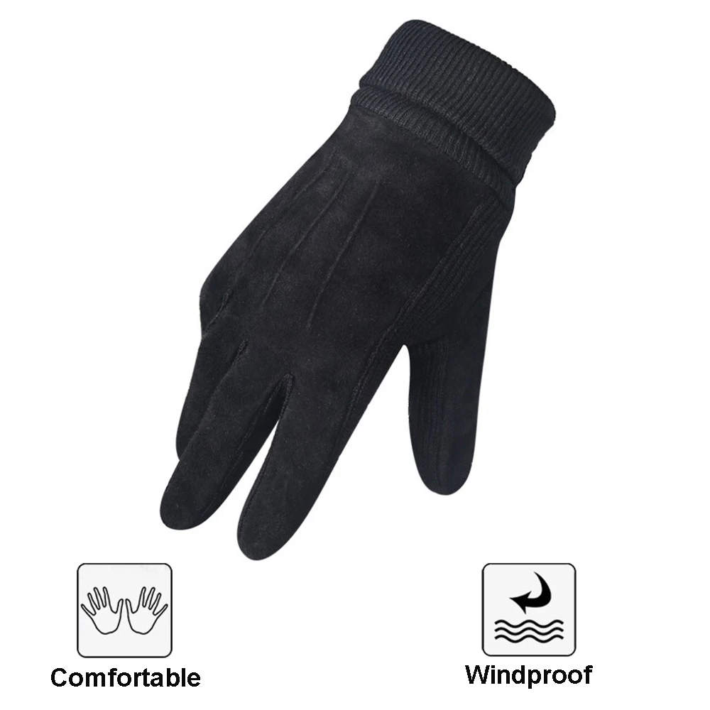 Универсальные перчатки для езды на велосипеде с сенсорным экраном, мягкие теплые зимние перчатки на полный палец, противоскользящие ветрозащитные велосипедные перчатки для спорта на открытом воздухе, пеших прогулок