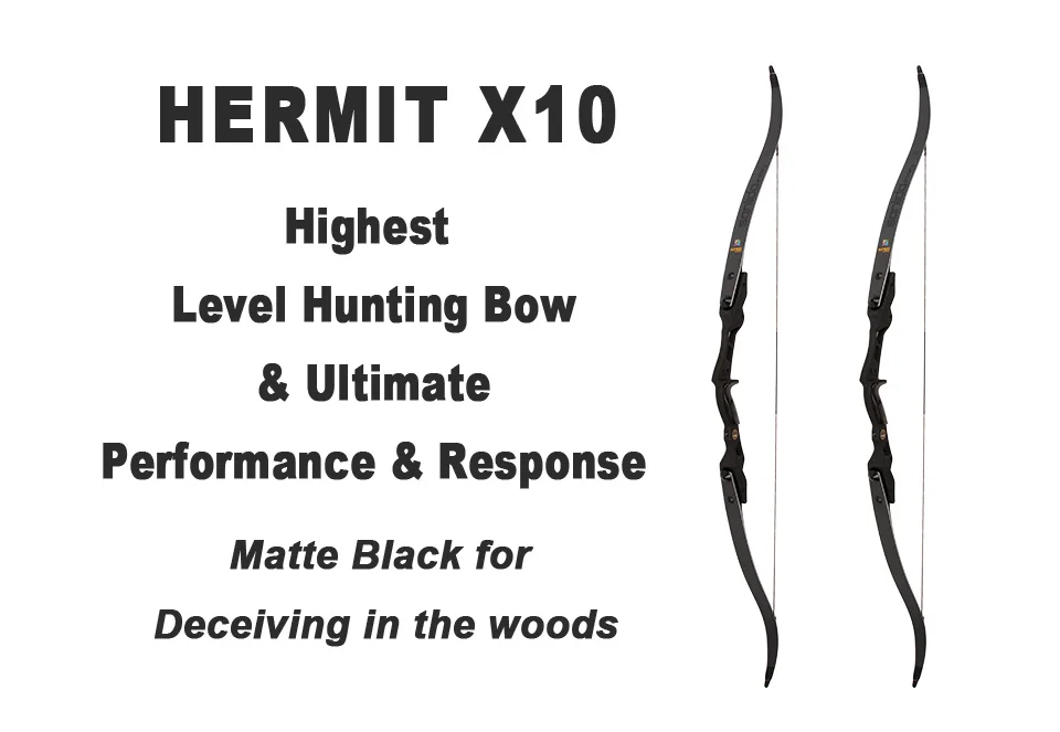 Sanlida стрельба из лука Hermit X10 высококлассный ILF Рекурсивный охотничий лук 6" CNC Riser 19" деревянный захват Углеродные конечности Охота стрельба