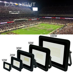 Lampe d'ingénierie étanche IP68, éclairage de travail, de rue, réflecteur, de jardin, carré, 10W 20W 30W 50W 220 W, 230V 240V 