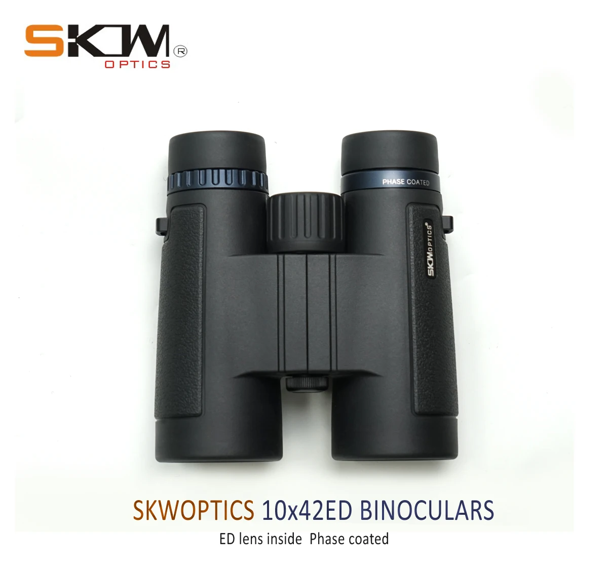 SKWoptics 10x42 ED Бинокль наблюдение за птицами, охота с фазовым покрытием Водонепроницаемый Bak4, Fogproof