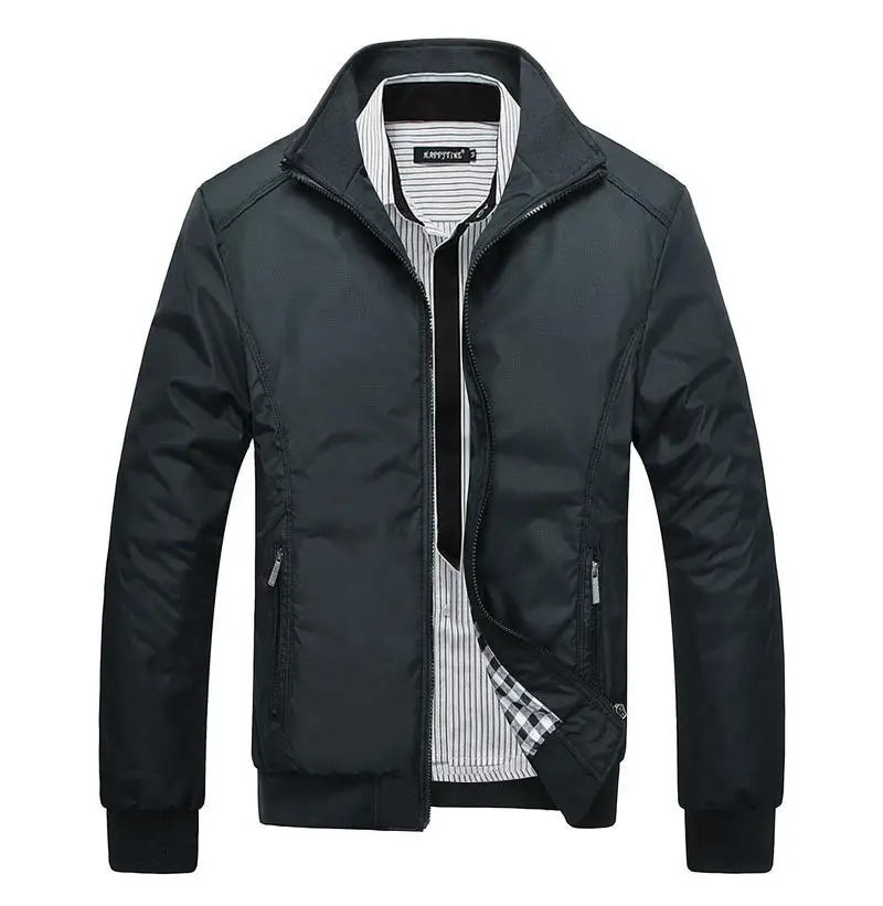 ZOGAA Quality High Men's Jackets Men New Casual Jacket Coats Autumn Regular Solid Slim Lapel Jacket Bomber Coat Male M-5XL
