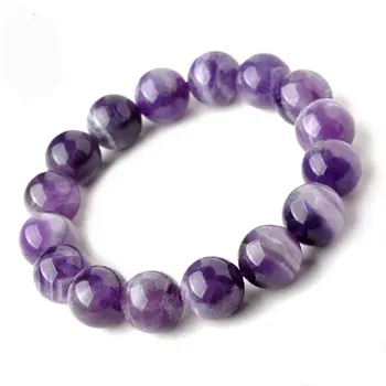 

Drop Shipping Women Crystal Bracelets Bangles Purple Tangled Agate Bracelets Hand String Gift for Women Fine Jewelry