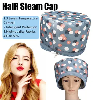 

Electric Heating Cap Hat Salon Spa Steamer Hair Thermal Treatment Nourishing Hair Hat Baking Oil Cap Hair Dryers Heating Cap