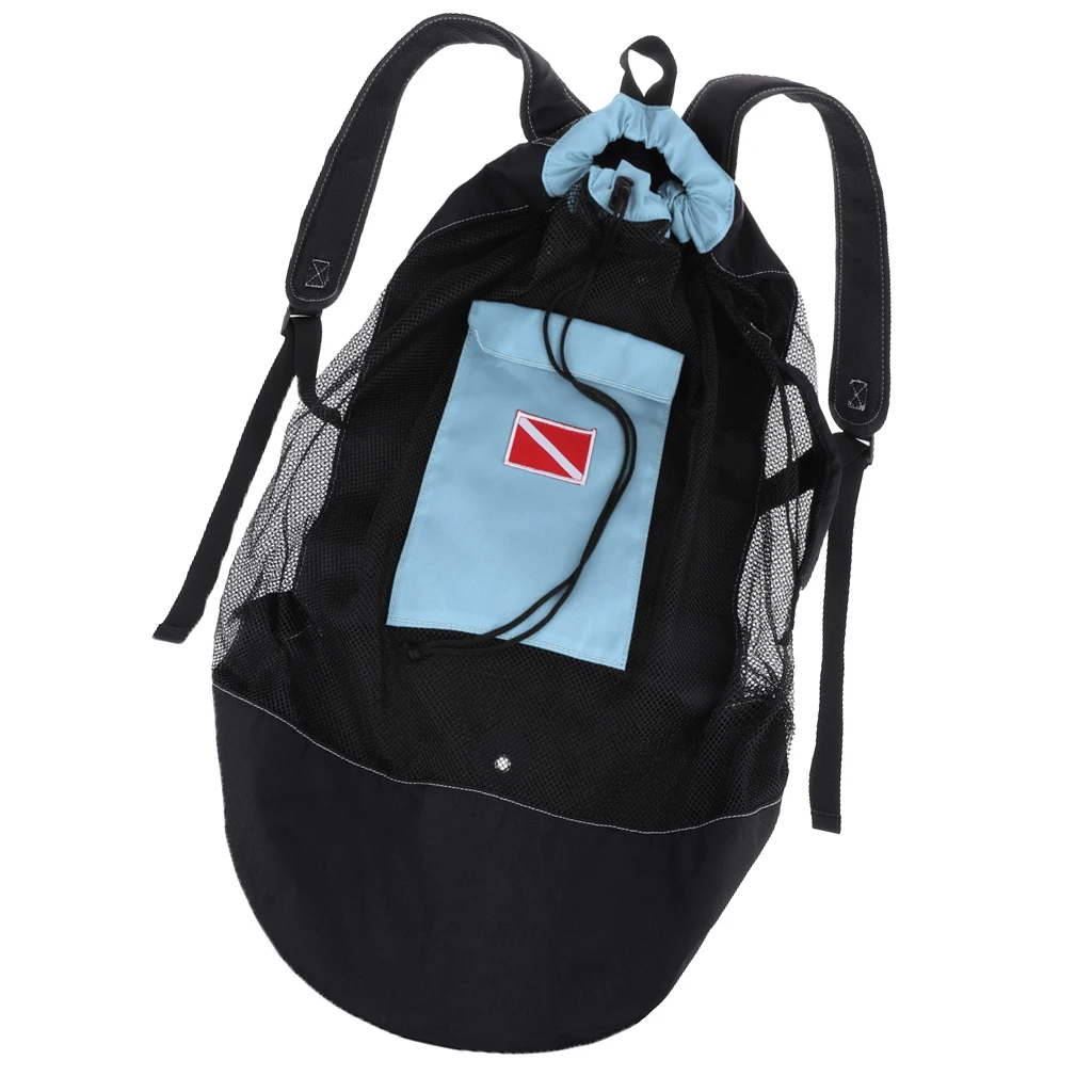 Scuba Diving Snorkeling Mesh Backpack Dive Gear Dry Bag Sack Pack Scuba Diving Mesh Backpack for Water Sports