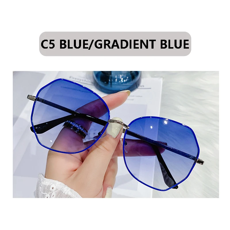 fashion sunglasses 2021 Brand Designer Sunglasses For Women Fashion Polygon  Metal Frame Sun glasses Luxury Vintage Female Eyewear UV400 Oculos big black sunglasses Sunglasses