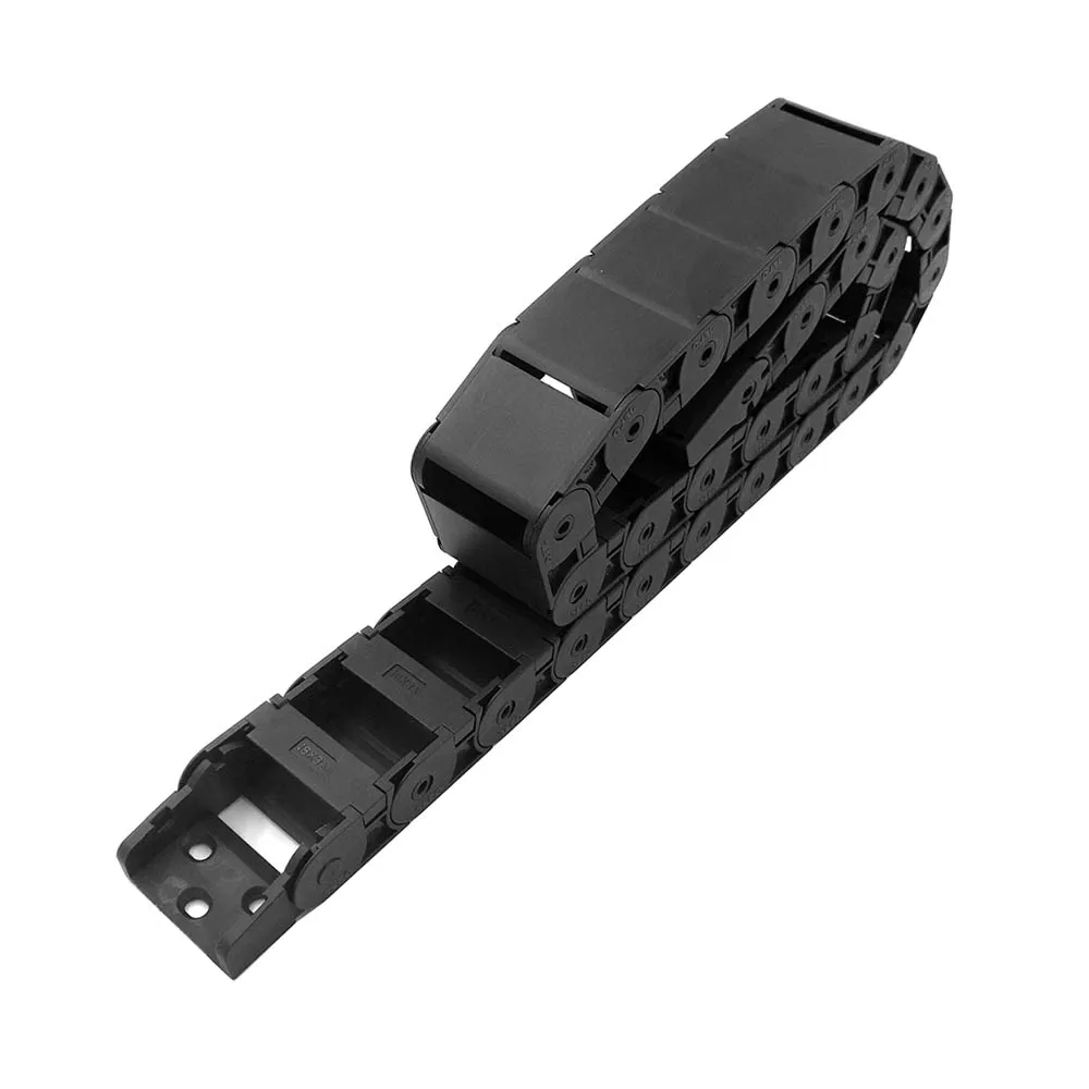 JFLO 18x37mm 1Meter 40" Wire Carrier Cable Drag Chain For CNC Router Machine Tools Semi-enclosed Inside Opening Hot