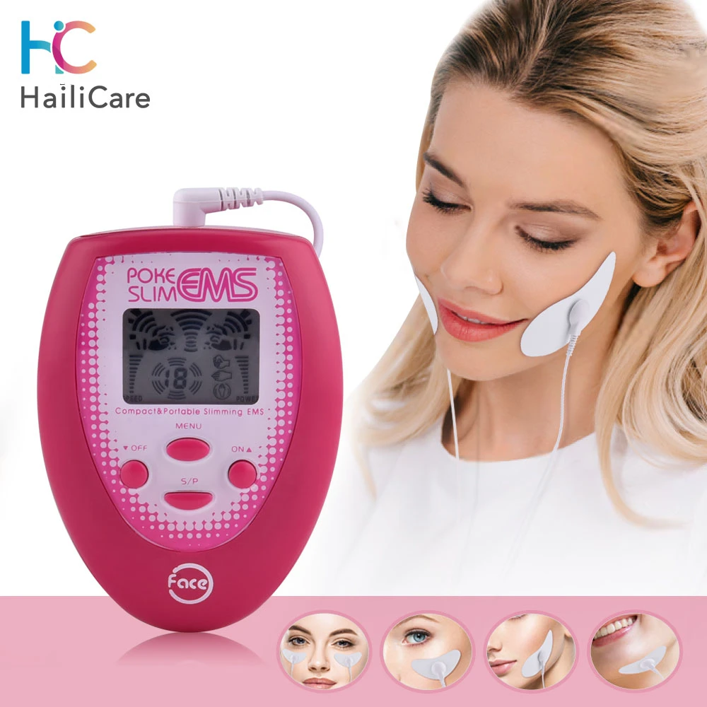 Electric Slimming Facial Massager V-face Trainer Jaw Exerciser Ems Face  Body Pulse Muscle Stimulator Vibration Slimming Device - Face Lift Devices  - AliExpress
