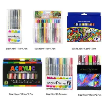 

4pcs/8pcs/12pcs Body Painting Ceramic Acrylic Marker Pen Painting Fabric Diy Craft Card Making Art Painting School Stationery