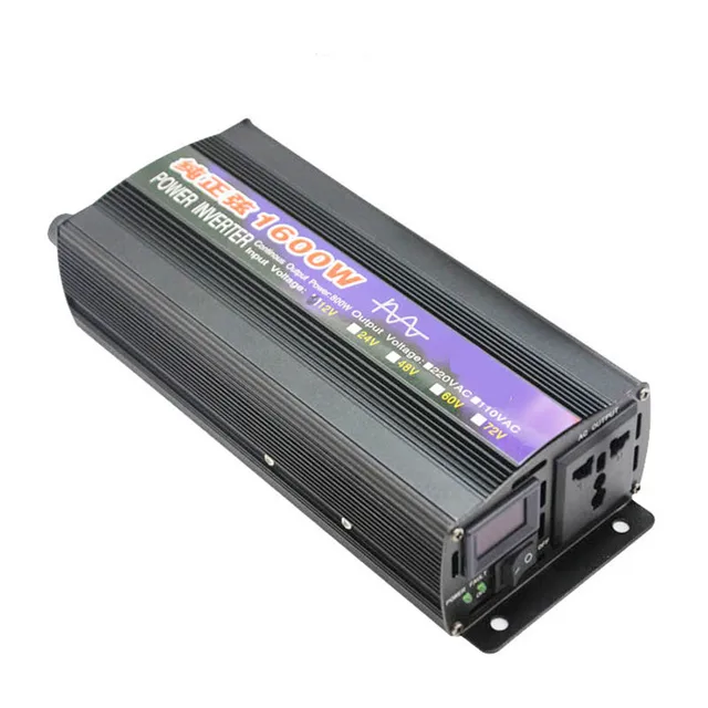  Pure sine wave inverter DC 12V 24V 48V 60V to AC 220V 50HZ 110V 60HZ car home 1000W 1600W 2000W 3000W converter 