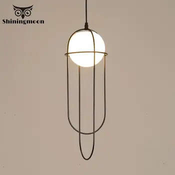 

Nordic Iron Led Glass Ball Pendant Lights Living Room Decor Pendant Lamp Bedroom Vintage Kitchen Hanging Lamps Light Fixtures