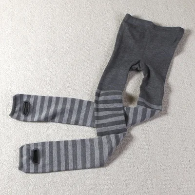 gray Новинка, женские теплые леггинсы, три сезона, в полоску, красивые, для похудения, s-xxl, эластичные, S125 - Цвет: gray