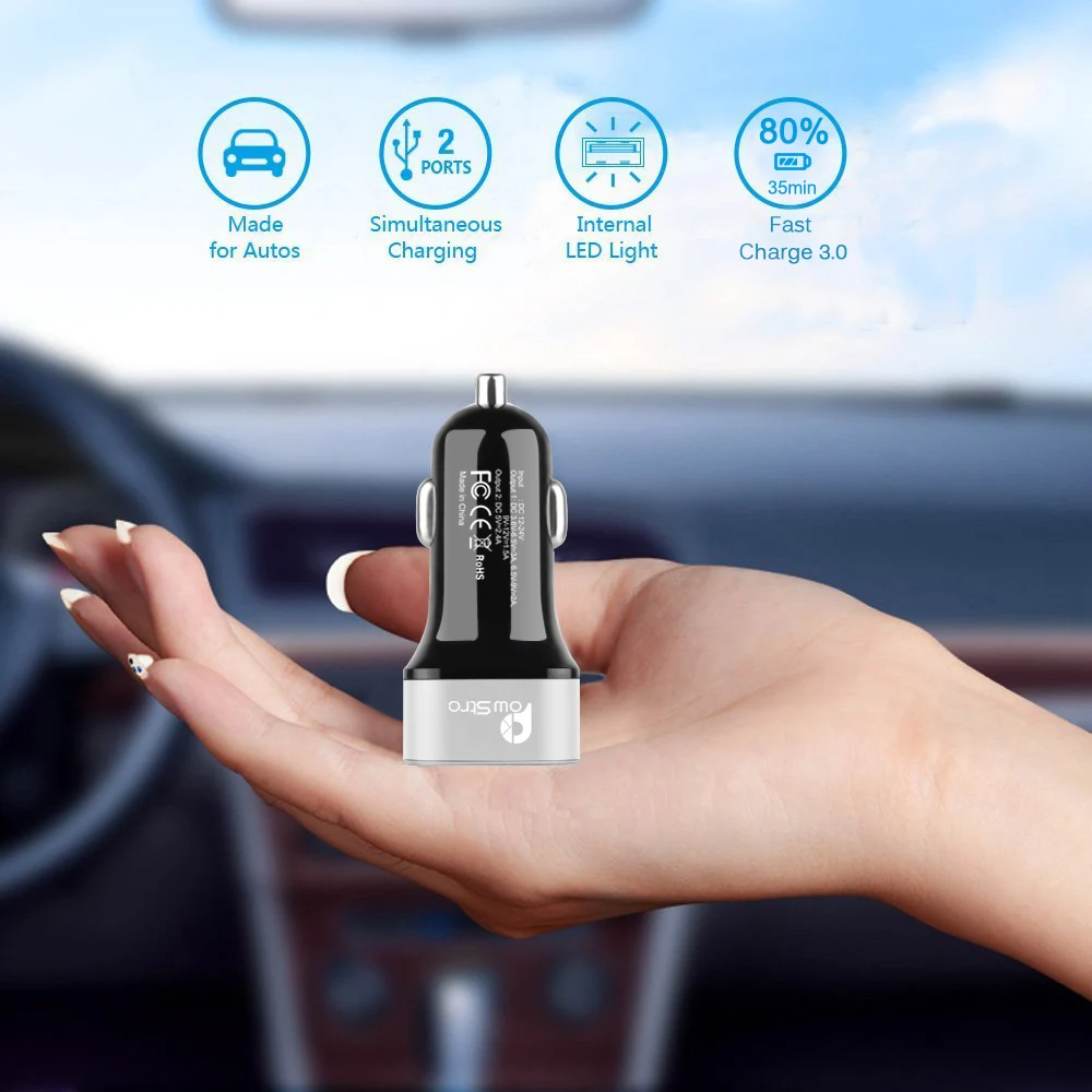Быстрая зарядка 4,0 3,0 QC USB Автомобильное зарядное устройство для Xiaomi QC4.0 QC3.0 18 Вт Тип C PD автомобильная зарядка для iPhone 11 X Xs 8 PD зарядное устройство