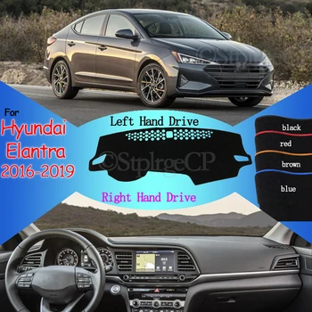 

Protective Pad Carpet Dashboard Cover Pad Sun Shade Dash Board Cover Dashmat for Hyundai Elantra 2016 2017 2018 2019 AD Avante
