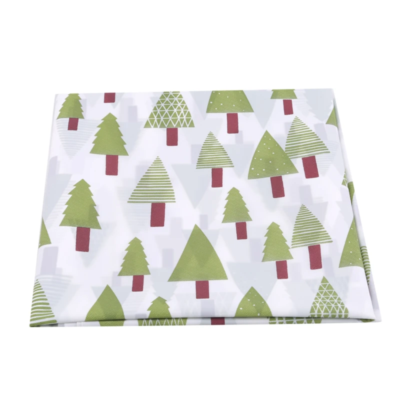 Рождественская скатерть елка и олень маленькая свежая Универсальная
