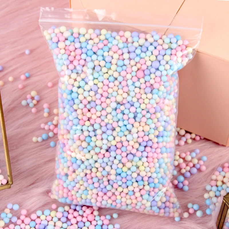 

10g 30g Styrofoam Balls Gift Box Bottle Filler Foam Balls DIY Snow Mud Particles Material Mini Foam Beads For Party Decoration
