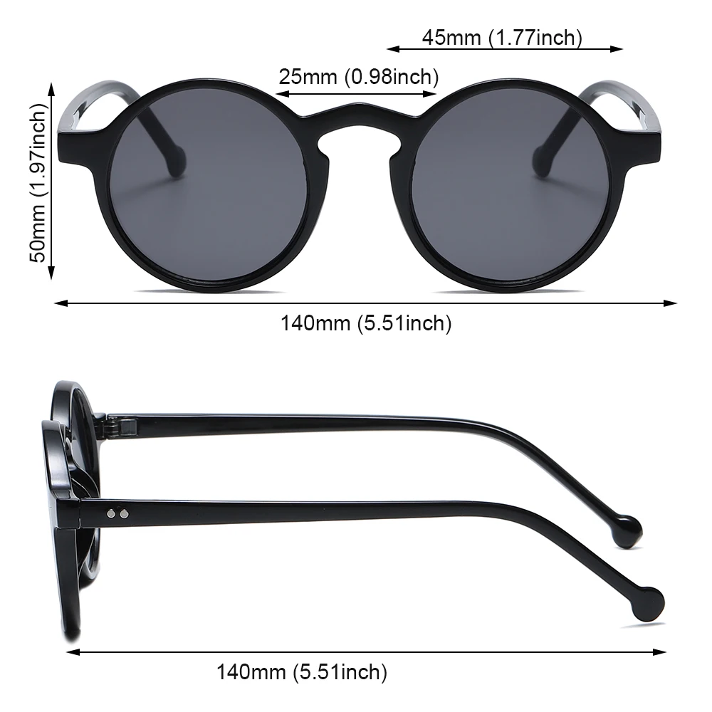 1PC Unisex Fashion Retro Round Sunglasses Brand Designer Vintage Small Frame Sun Glasses Korean Style Driving Eyewear UV400 big frame sunglasses