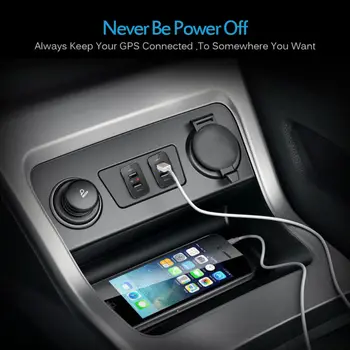 

Car USB Charger Auto Dual USB Audio Port For Toyota Scion Blank Switch Slots Black 1pcs