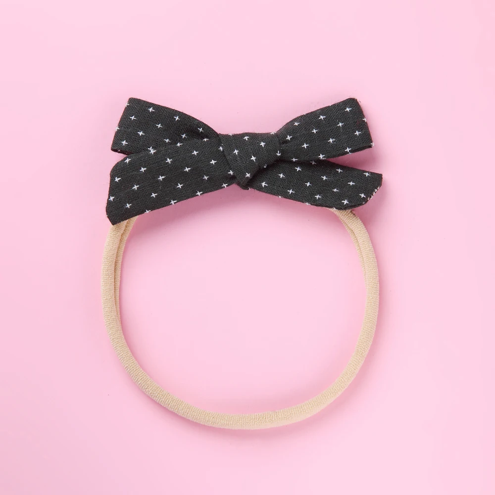 

Lovely Star Fabric Bow Baby Headband, Bowknot Elastic Cute Floral Hair Band for Girl Children, Soft Headwear Hair Accessories