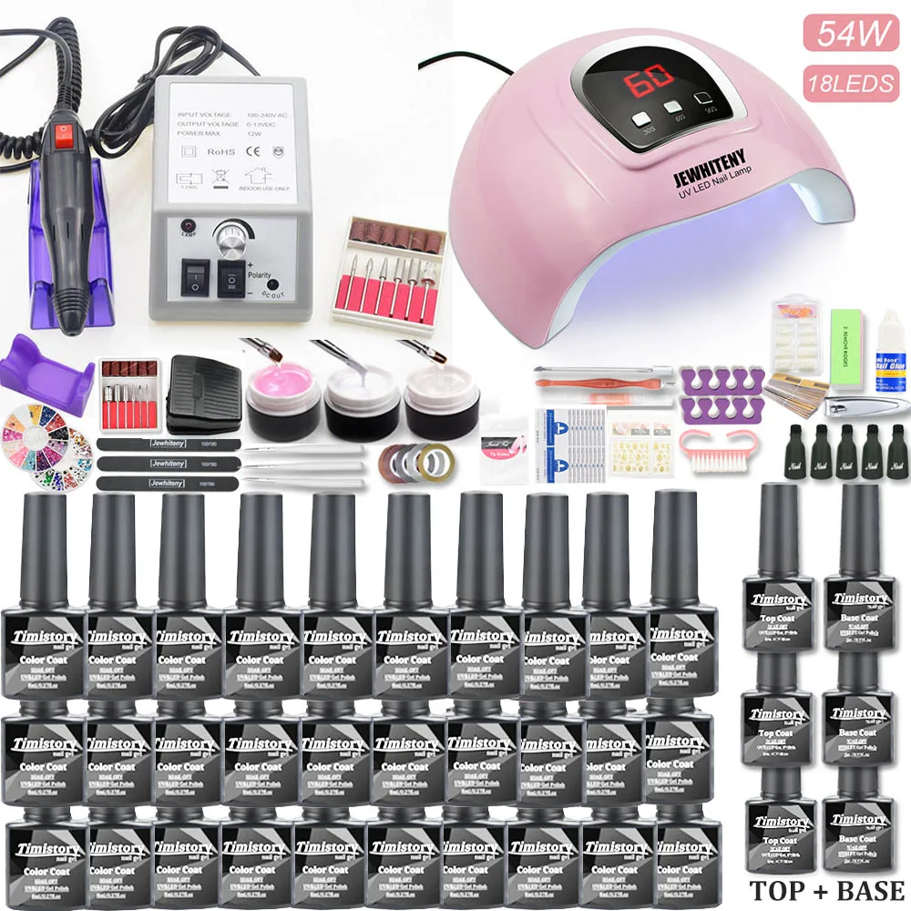 Billige Gel Nagel Set 120W UV Lampe Nagel Trockner Für Maniküre Gel Elektrische Nagel Bohrer Für Nail art Nagel Bohrer maniküre Maschine Cutter Werkzeuge