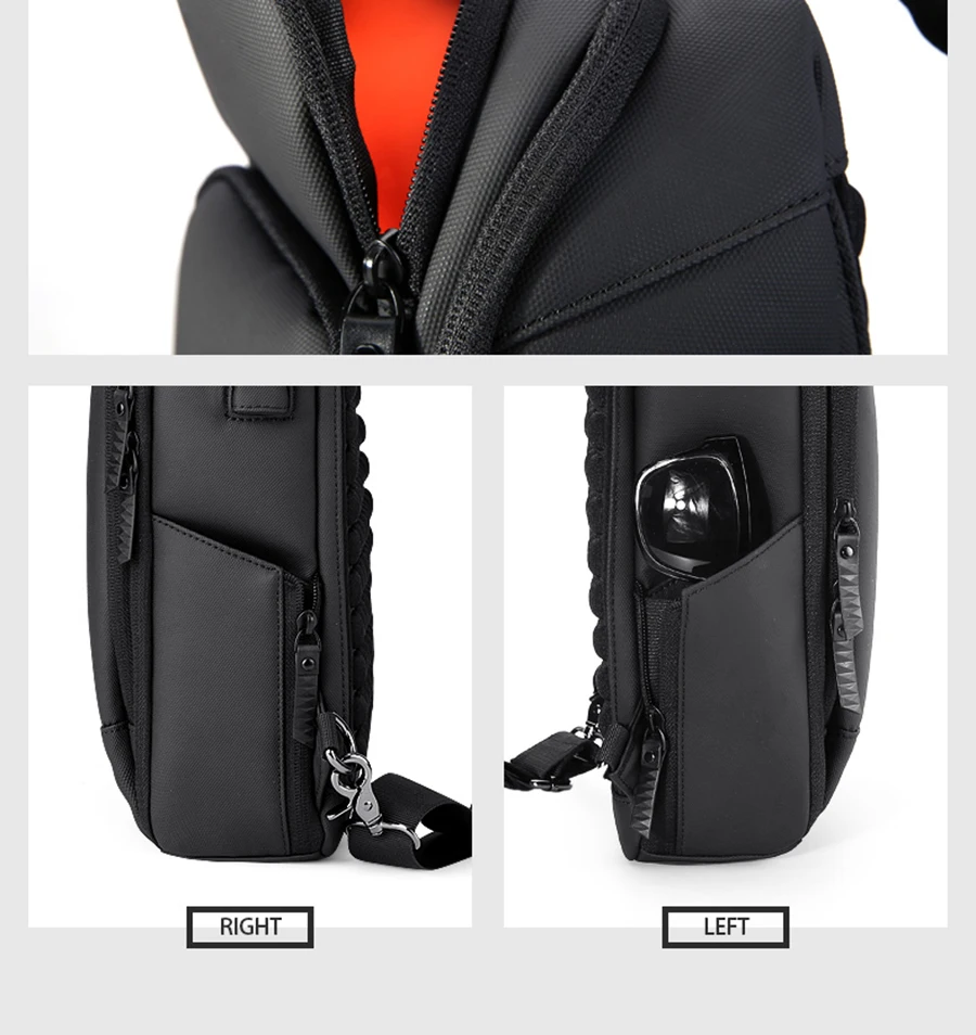 Мужские многофункциональные дорожные нагрудные сумки для мужчин, usb зарядка, мессенджеры, сумка, водоотталкивающая, слинг, сумка через плечо для ipad