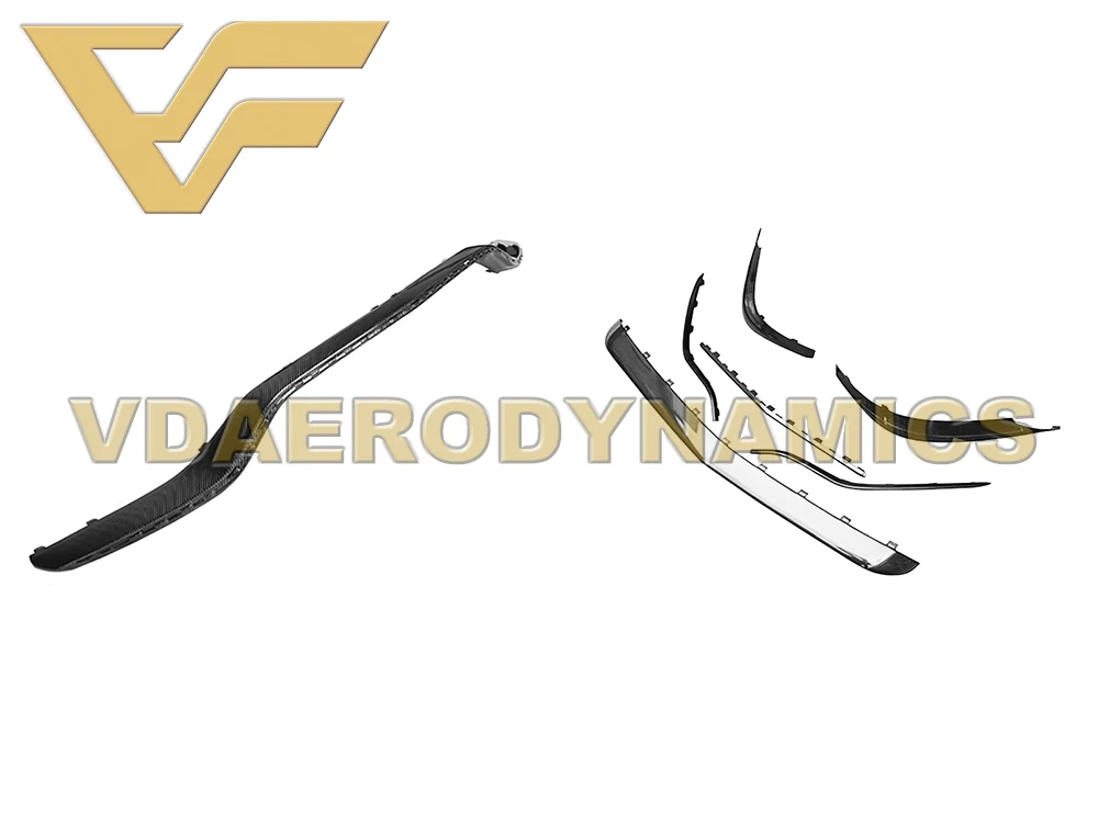 Suitable For 14-16 Benz S Class W217 C217 S63 Coupe VAD-OEM Carbon Fiber Front Lip With Canards Splitter Bumper Body Kit | Автомобили и