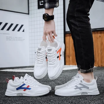 

Summer Men Fashion casual shoes BreathableNew Tide Shoes Reflective Board Sneakers Classic Lace Up Shoes For Male Canvas Leather